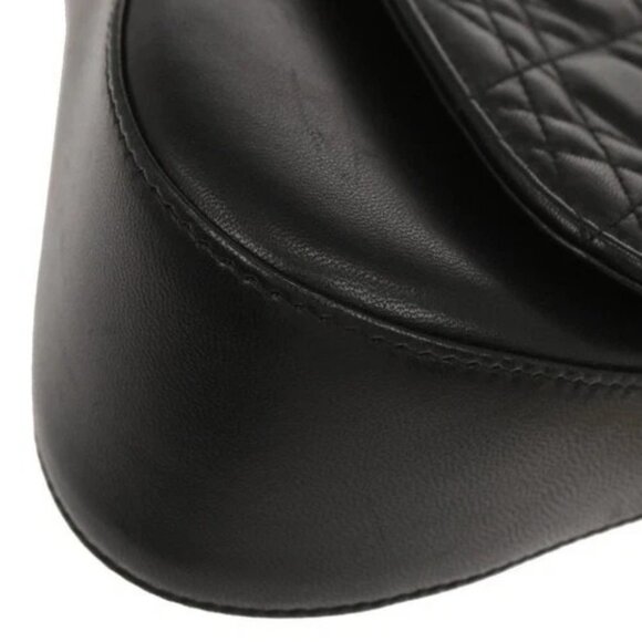 Christian Dior Black Lambskin Cannage Evening Baguette Handbag MA-0051 136132 - Picture 6 of 10